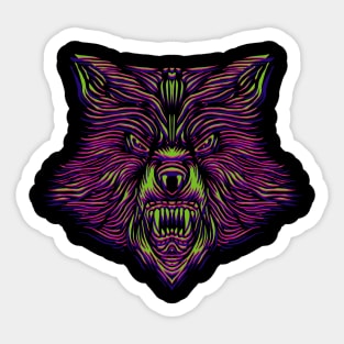 Line Of Wolf Sticker